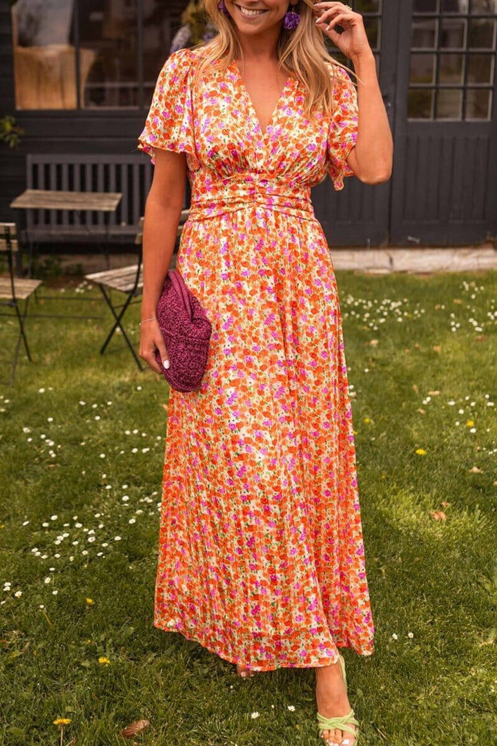 Vestido Maxi Elegante Sandra con Escote en V