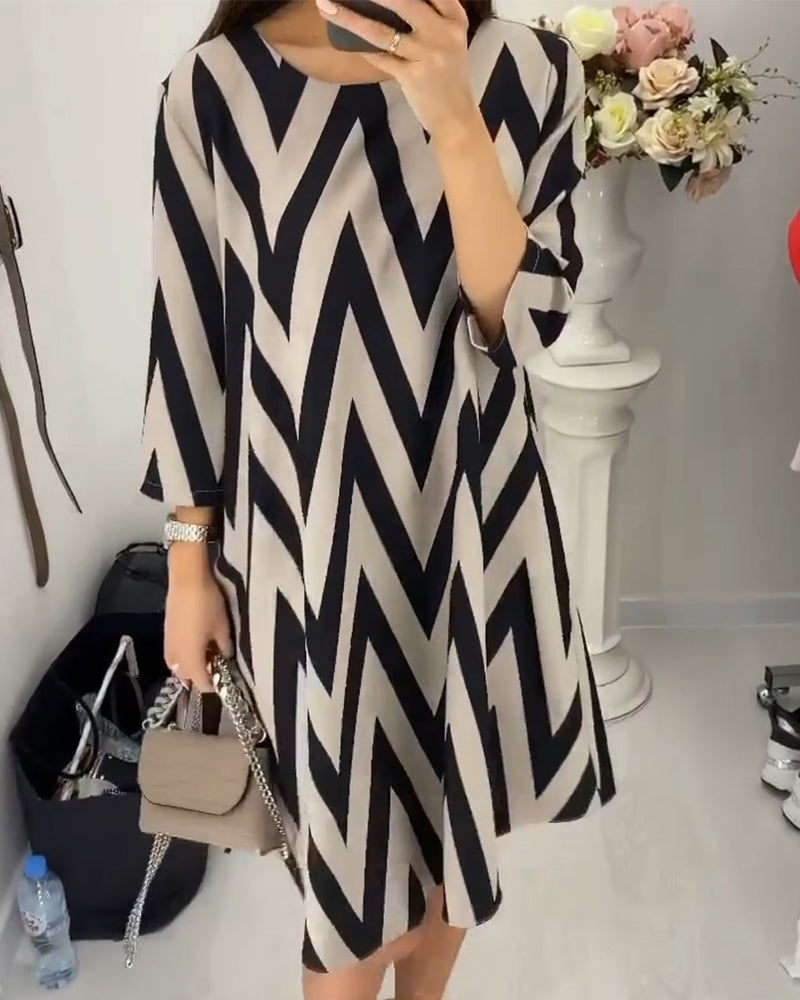 Lovenza - Vestido Midi Zigzag