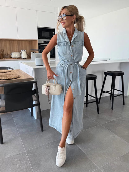 Louisa | Vestido Maxi de Mezclilla