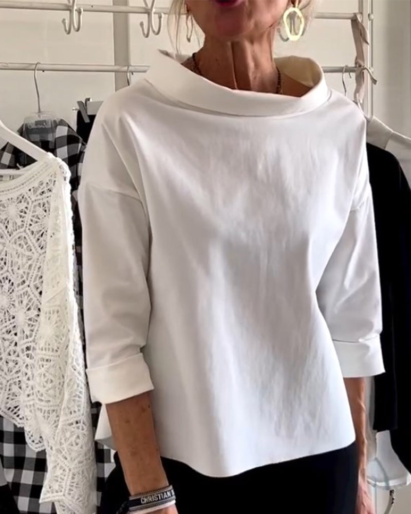 WIEBKE I BLUSA CÓMODA DE MANGA 3/4