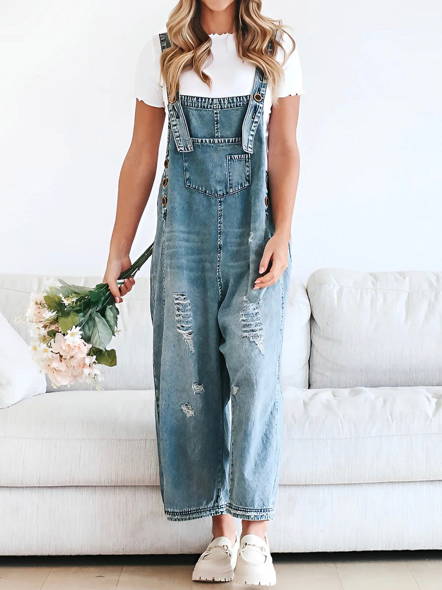 CATALINA – OVEROL DE DENIM LAVADO VINTAGE