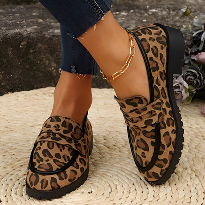 Camélia - Zapatos elegantes con estampado de leopardo para mujeres