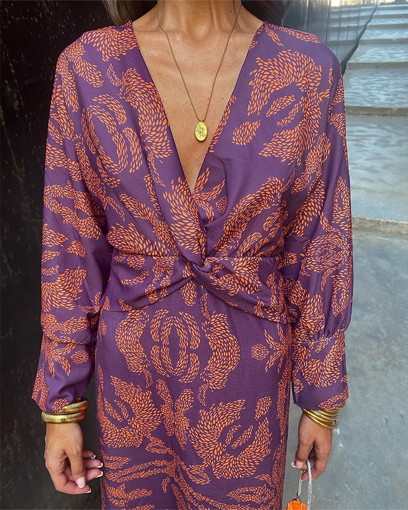 CAMILLE – VESTIDO TWIST DE MIRADA DORADA