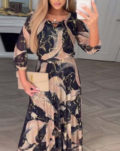 Camille | Vestido de Chifón Impreso