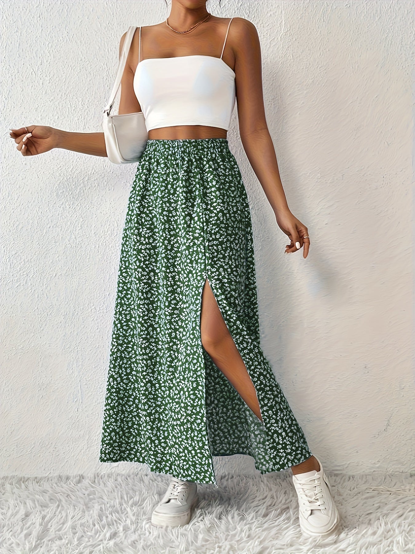 SOLYNNE – FALDA MAXI CON ESTAMPADO FLORAL