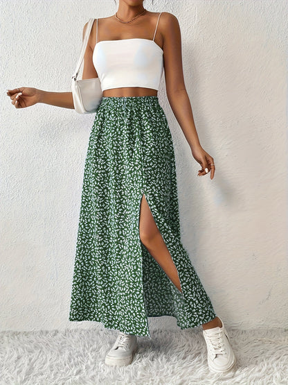 SOLYNNE – FALDA MAXI CON ESTAMPADO FLORAL