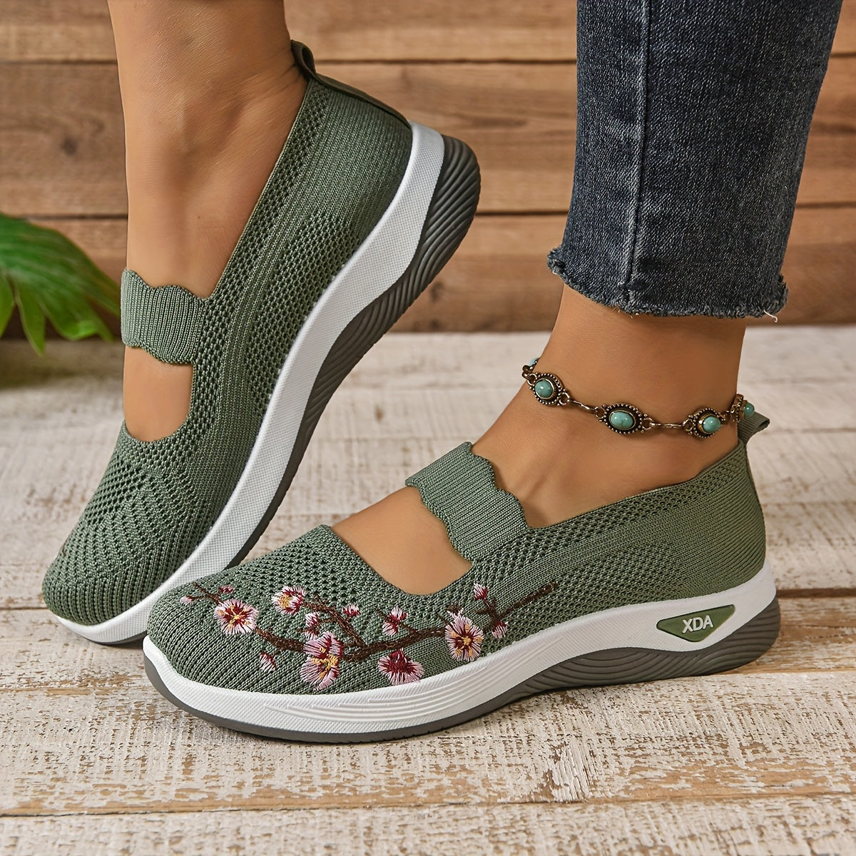 Gianna - Zapatillas Florales de Soporte