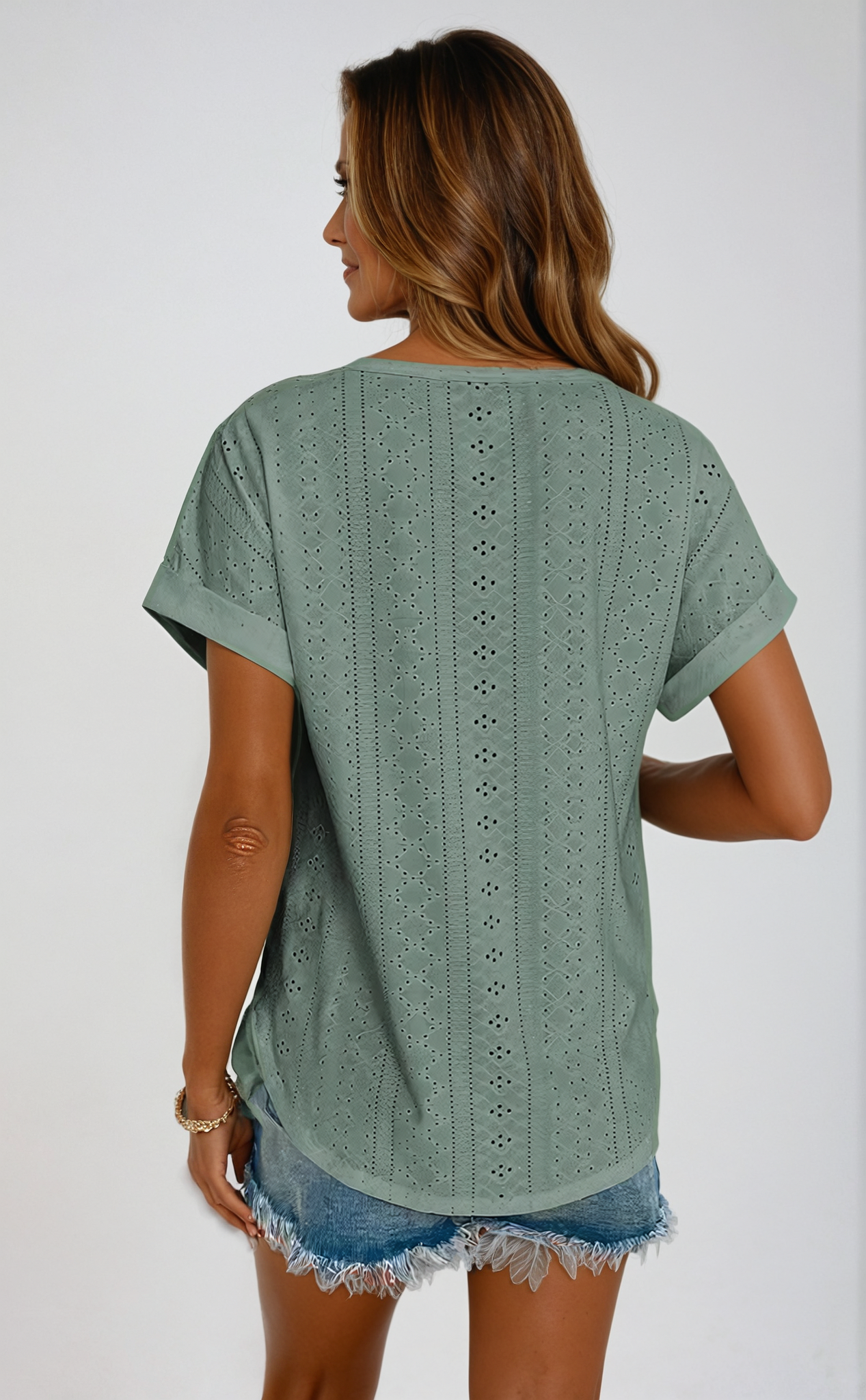Riza™ | Top Casual con Ojal