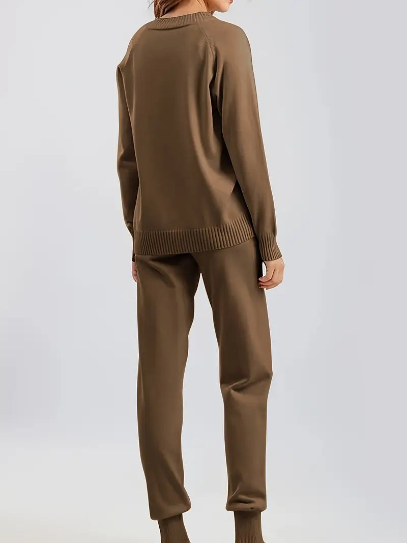 MORGAN – CONJUNTO DE LOUNGE DE DOS PIEZAS DE TEJIDO CÓMODO