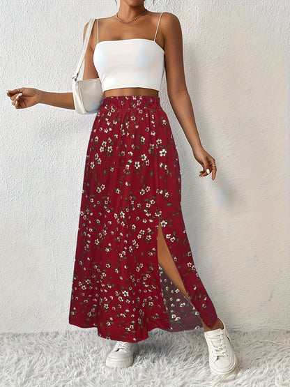 SOLYNNE – FALDA MAXI CON ESTAMPADO FLORAL