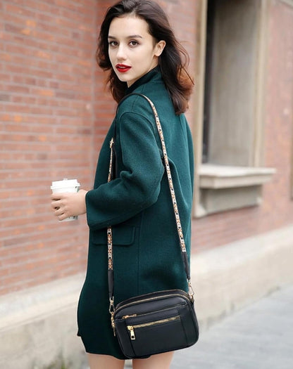 Erikka | Elegante bolso cruzado con correa ajustable con estampado