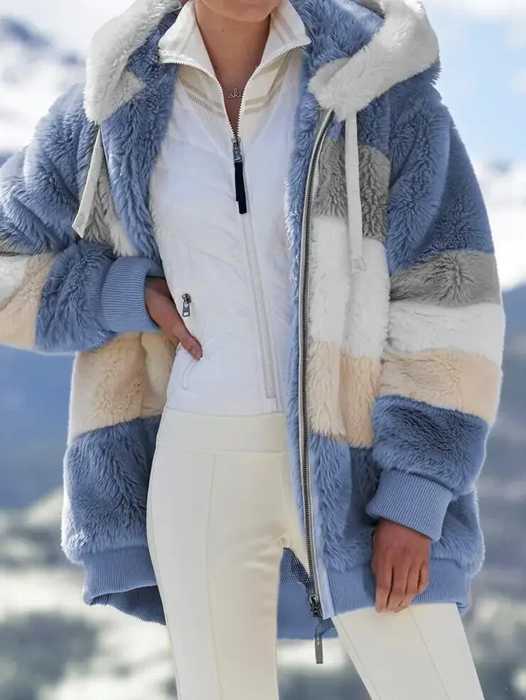 Alexa | Chaqueta de Invierno con Capucha y Cremallera