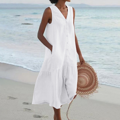 Celi - Vestido de Verano Estiloso que Cubre el Abdomen