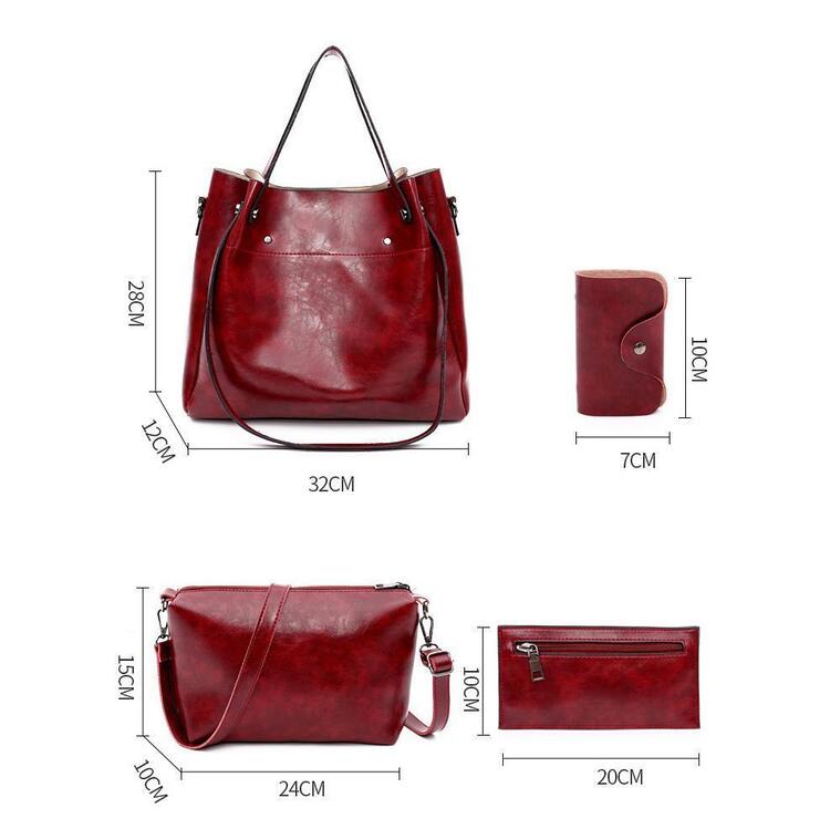 Sutton - Conjunto de Bolsos Retro Estiloso de 4 Piezas