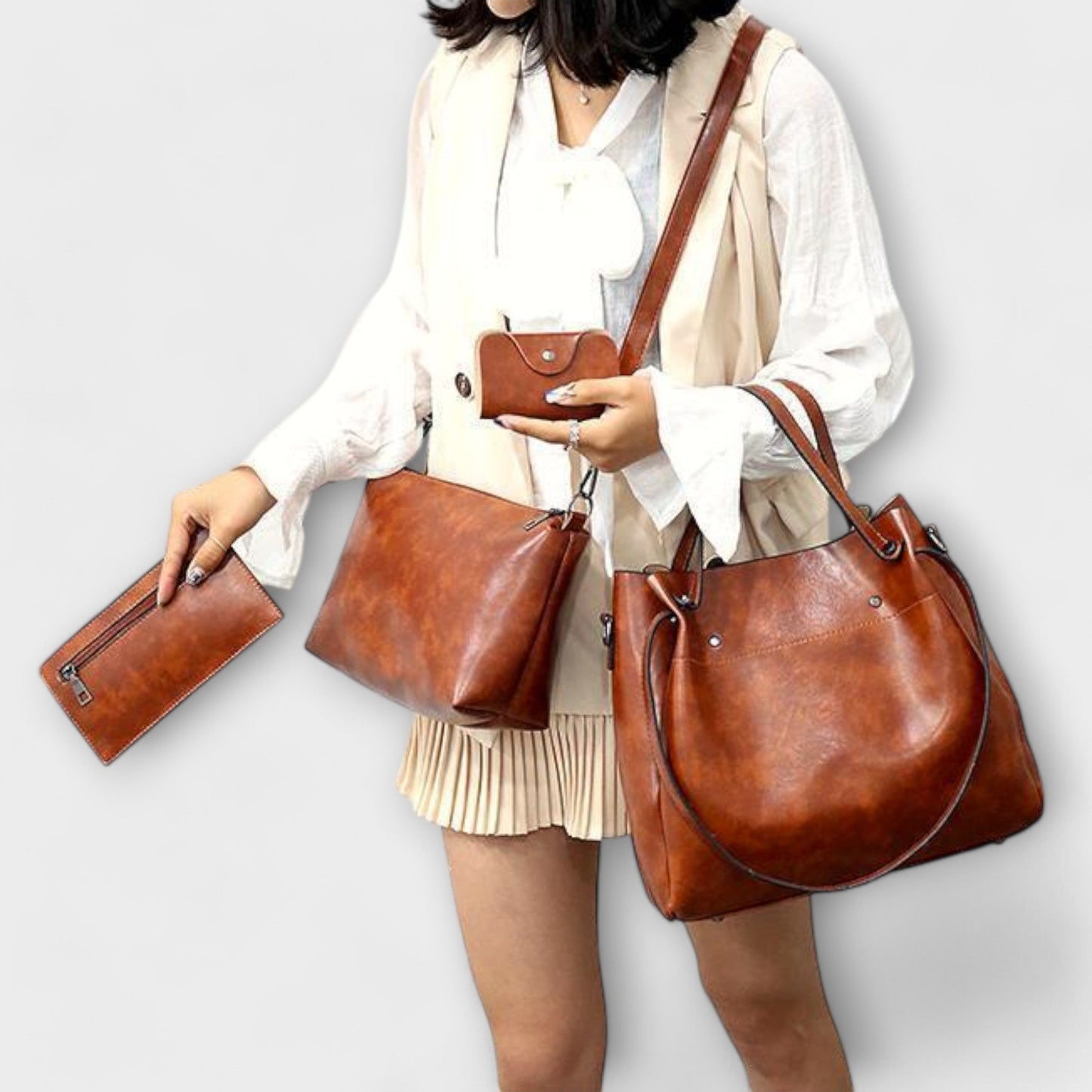 Alvhildea | Set de bolsas vintage de 4 piezas