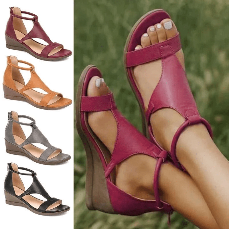 MoonFeet Sandalias Ortopédicas con Cuña