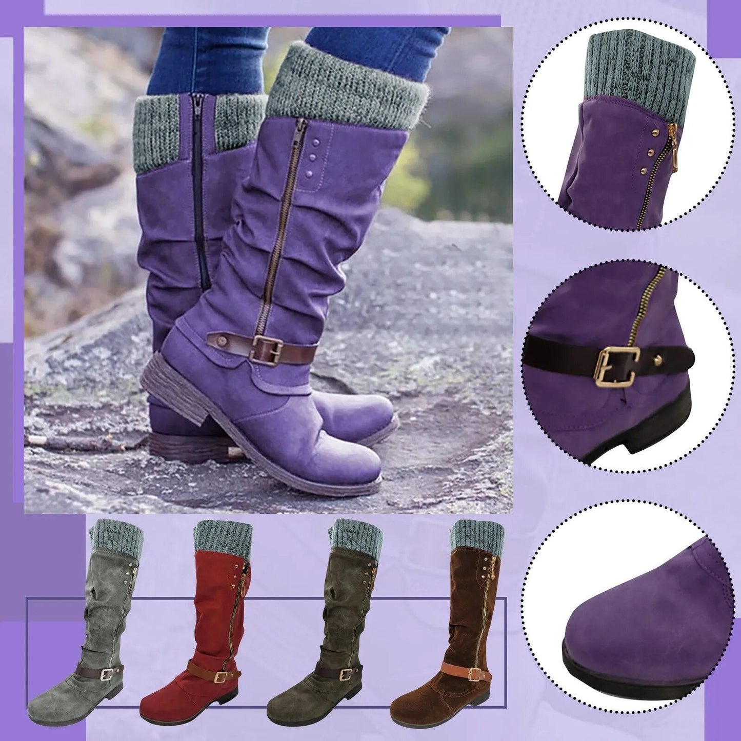 Botas de Cuero para Caminar Diariamente
