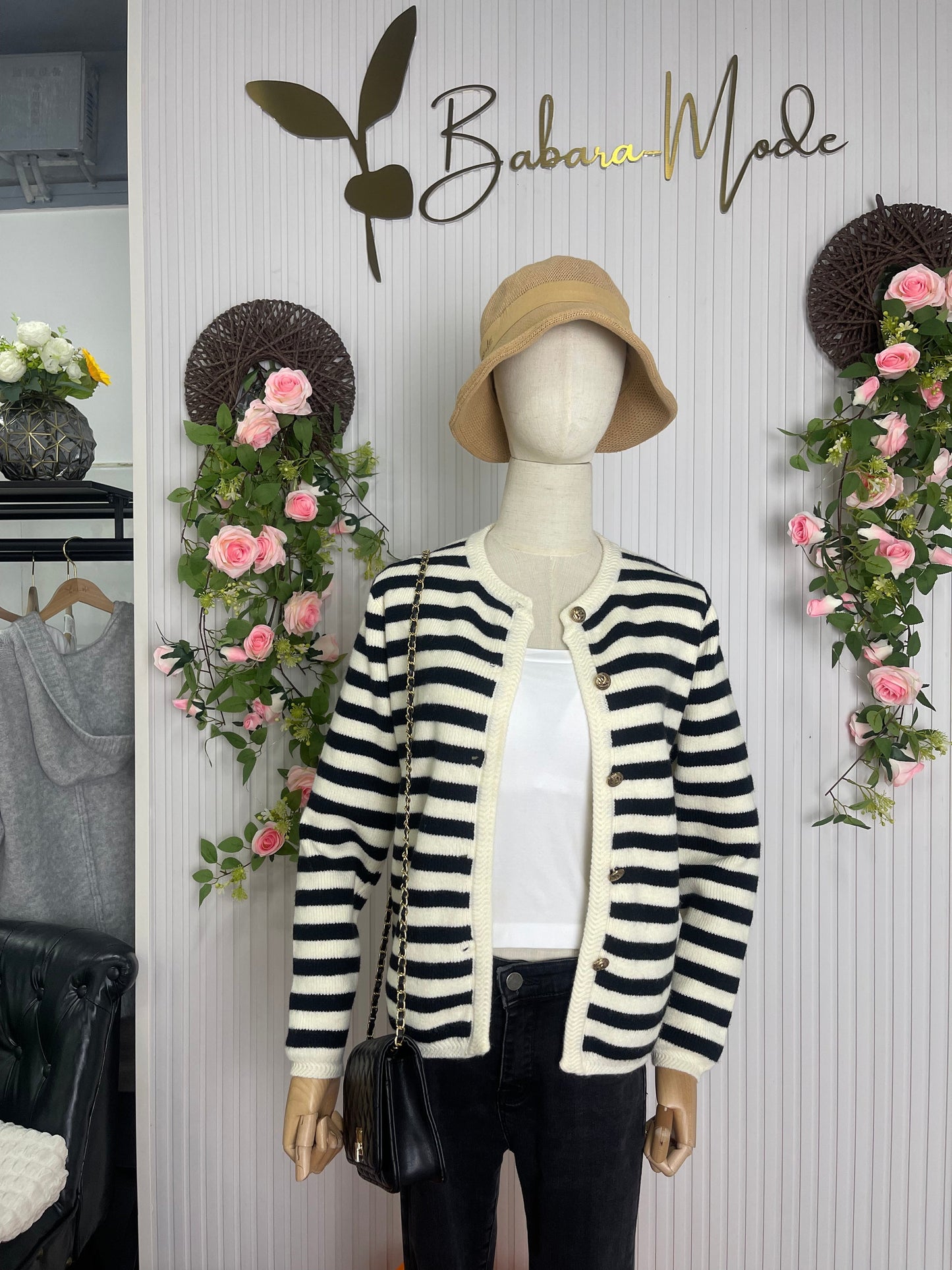MYLAH | Cárdigan Elegante a Rayas
