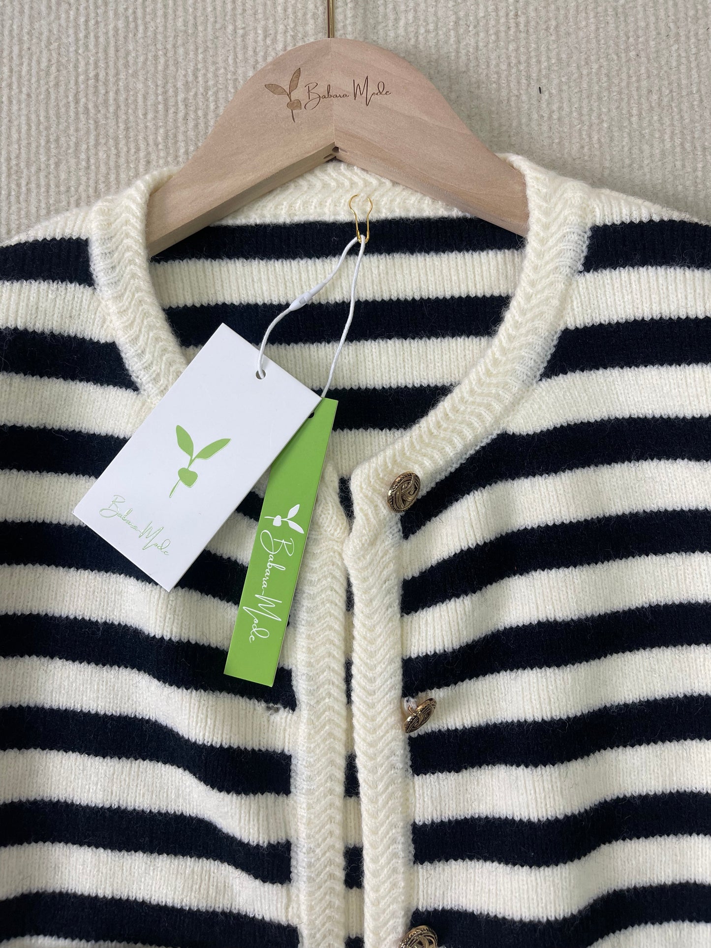 MYLAH | Cárdigan a Rayas Elegante