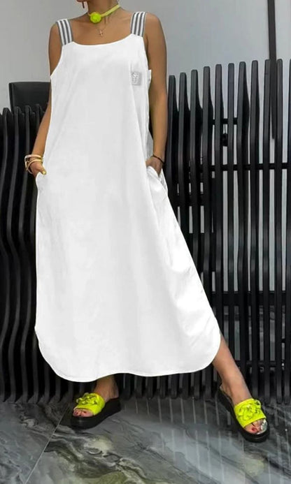 AUBREY – VESTIDO MAXI DE ENCANTO RELAJADO