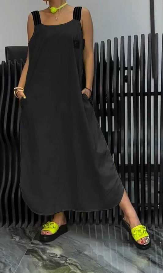 AUBREY – VESTIDO MAXI DE ENCANTO RELAJADO