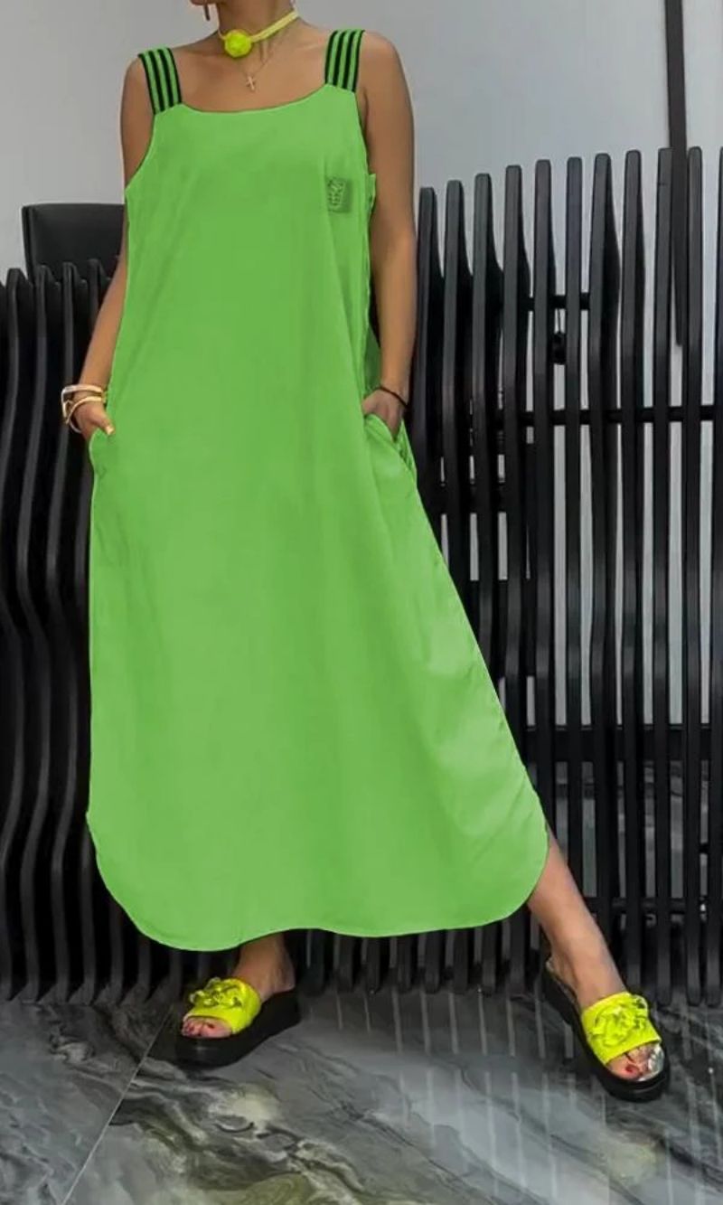 AUBREY – VESTIDO MAXI DE ENCANTO RELAJADO