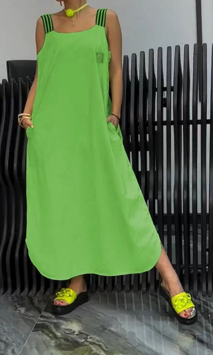 AUBREY – VESTIDO MAXI DE ENCANTO RELAJADO