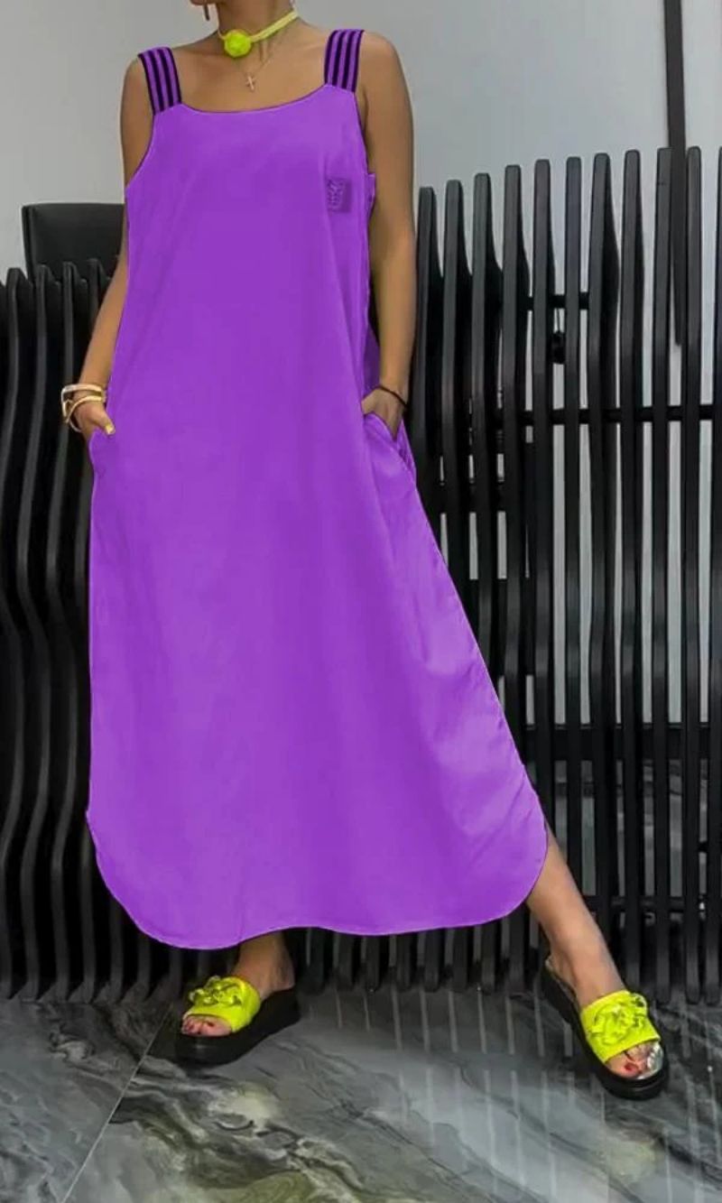 AUBREY – VESTIDO MAXI DE ENCANTO RELAJADO