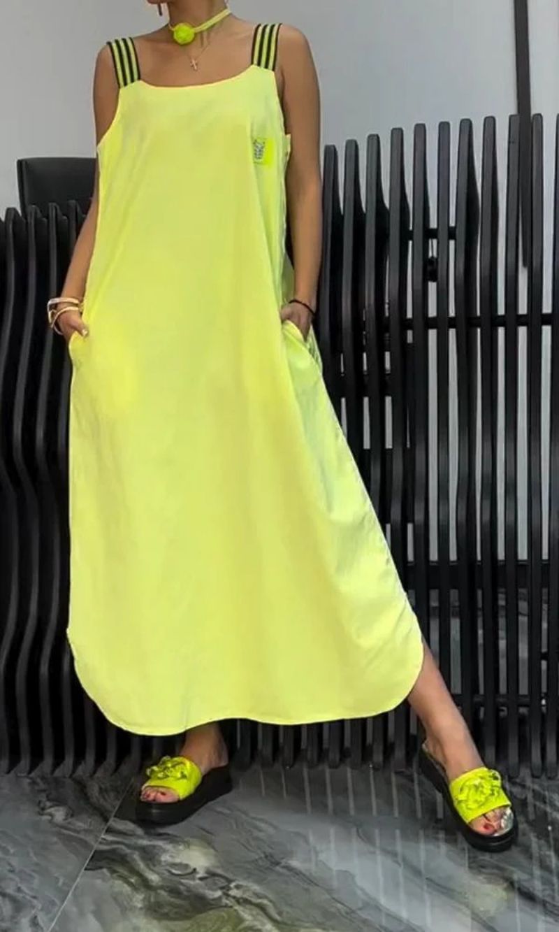 AUBREY – VESTIDO MAXI DE ENCANTO RELAJADO