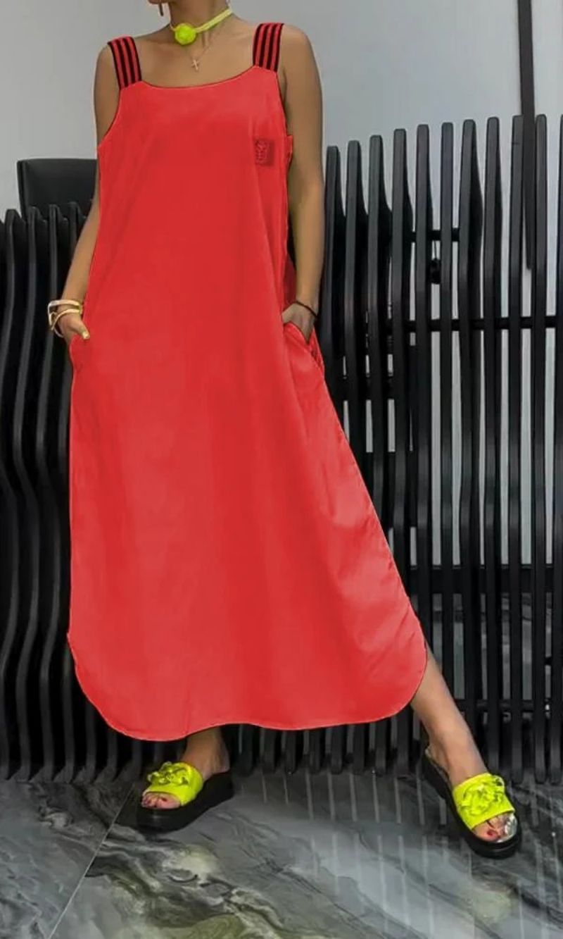 AUBREY – VESTIDO MAXI DE ENCANTO RELAJADO