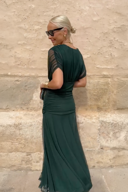 Louise | Vestido Maxi Elegante de Fiesta con Escote en V