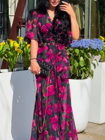 VIVIANA – VESTIDO MAXI ENVOLVENTE DE ELEGANCIA FLORAL