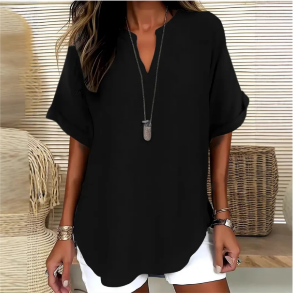 Dennys | Blusa ligera con escote en V