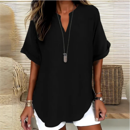 Dennys | Blusa ligera con escote en V