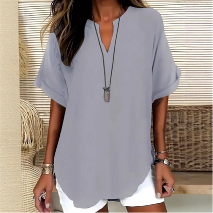 Dennys | Blusa ligera con escote en V