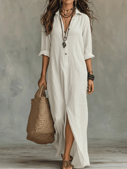 Vestido Largo Elegante Willow - Fluido y Atemporal
