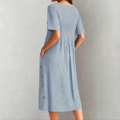 Vestido Midi a Rayas Wanda