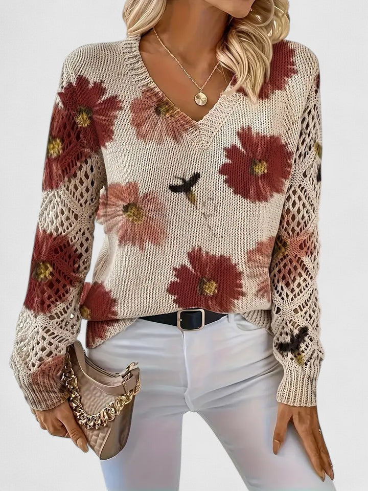 CHARLIE – SUÉTER DE PUNTO CON ENCANTO FLORAL