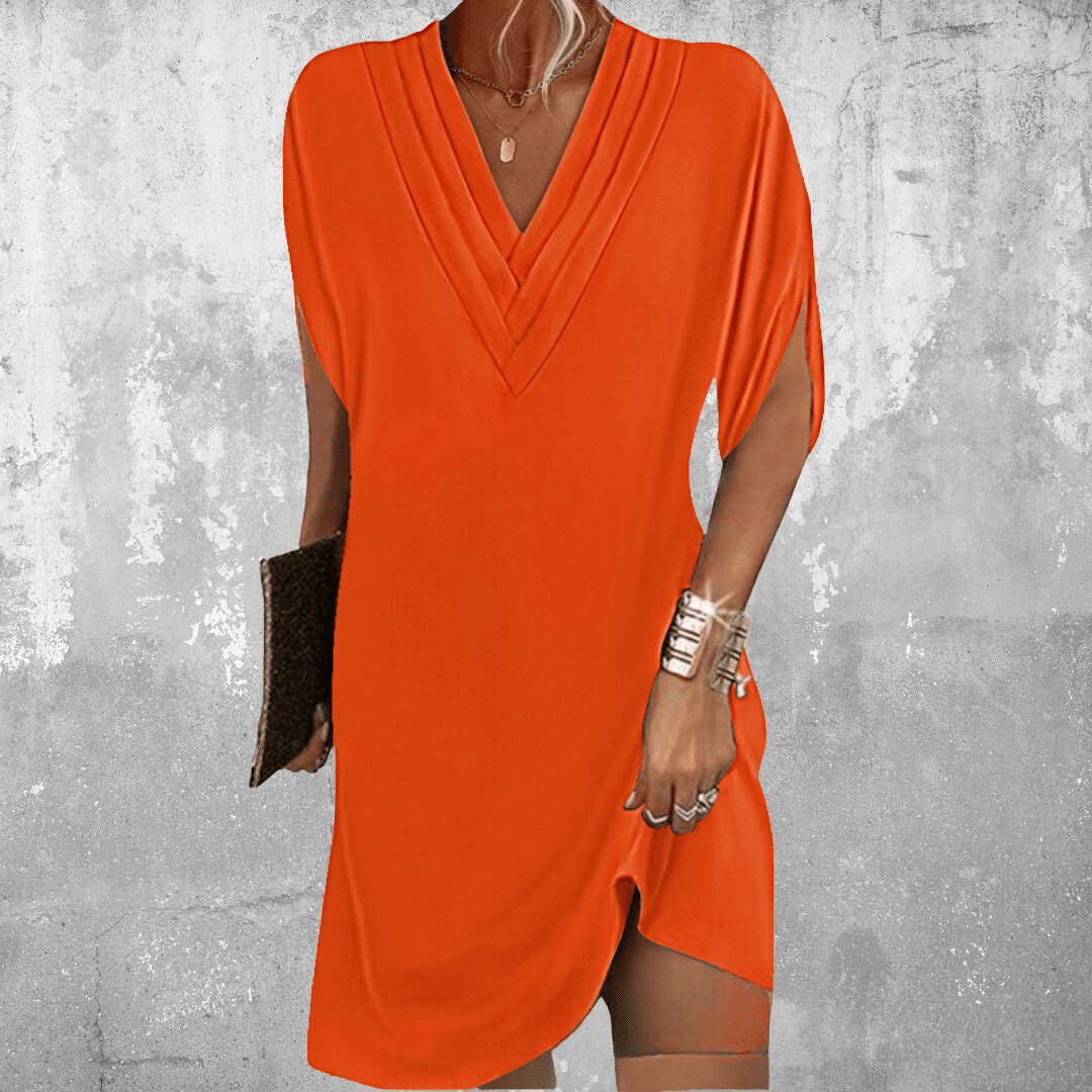 Lisa | Vestido Túnica con Escote en V Drapado
