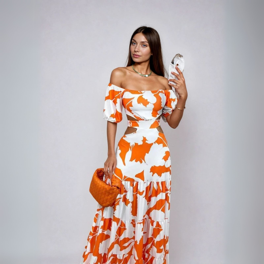 Stella | Vestido Largo a Medida con Detalles Hechos a Mano