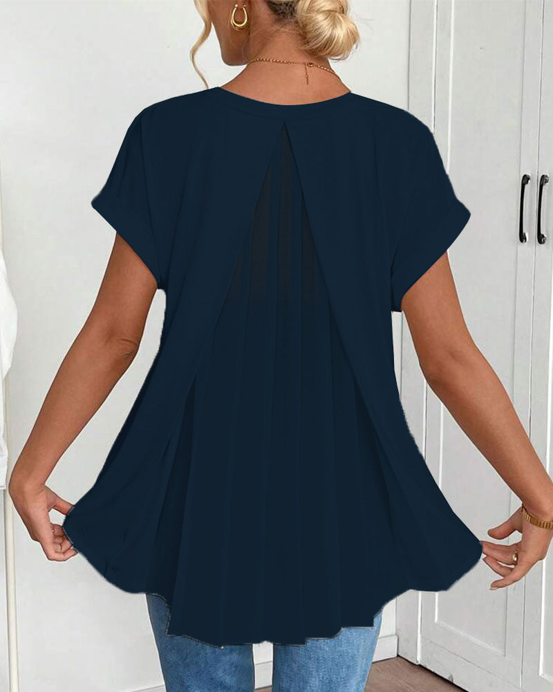 BLUSA CLÁSICA TRUDE DE MANGA CORTA