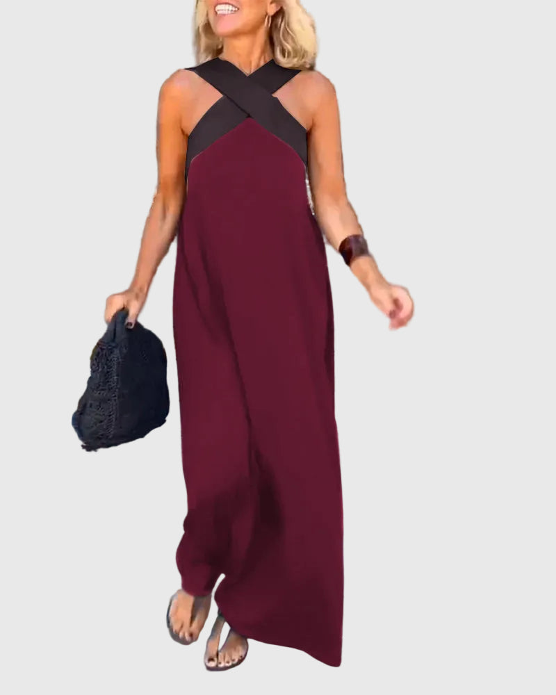 Elena | Vestido Maxi Fluido y Elegante