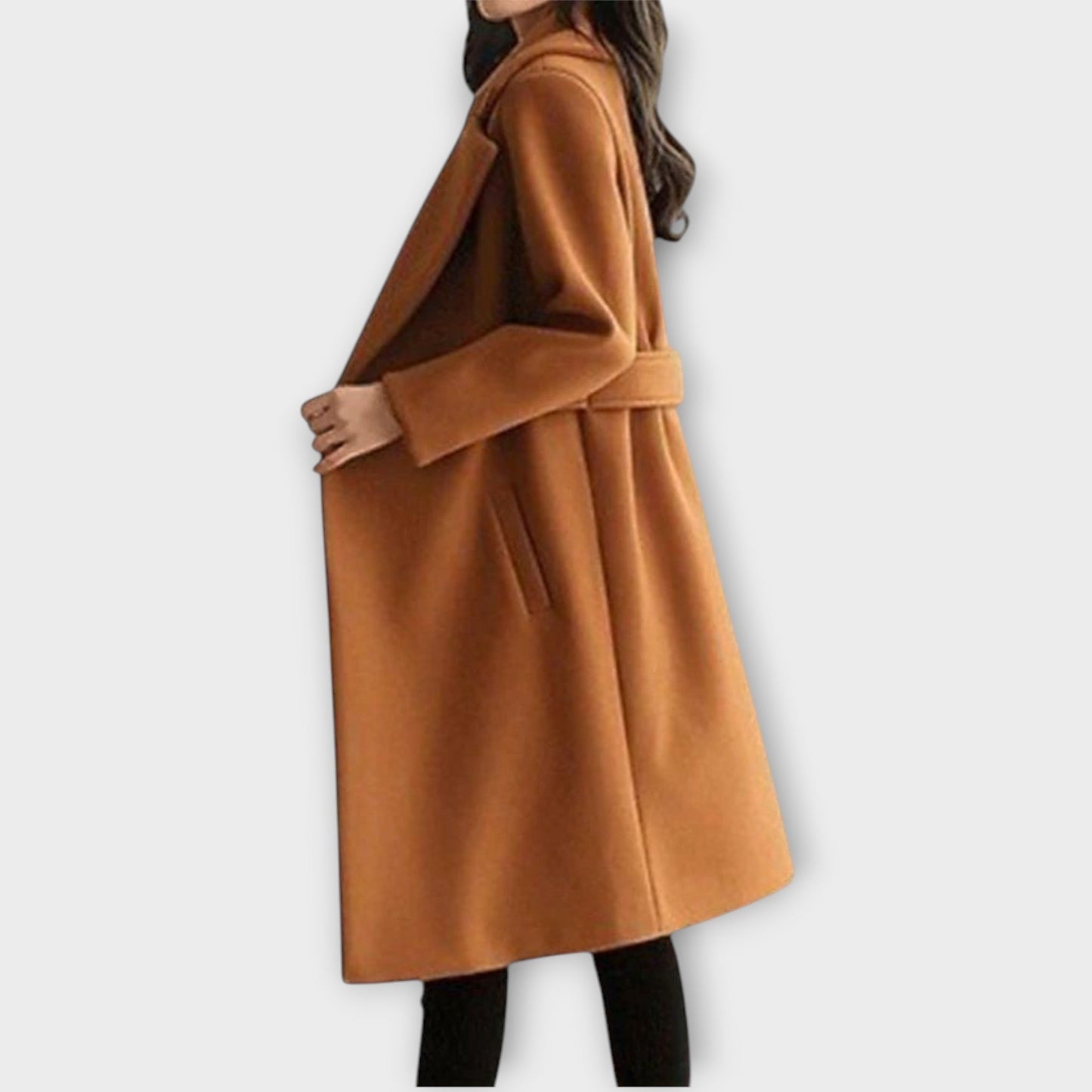 Abrigo Elegante en Mezcla de Lana