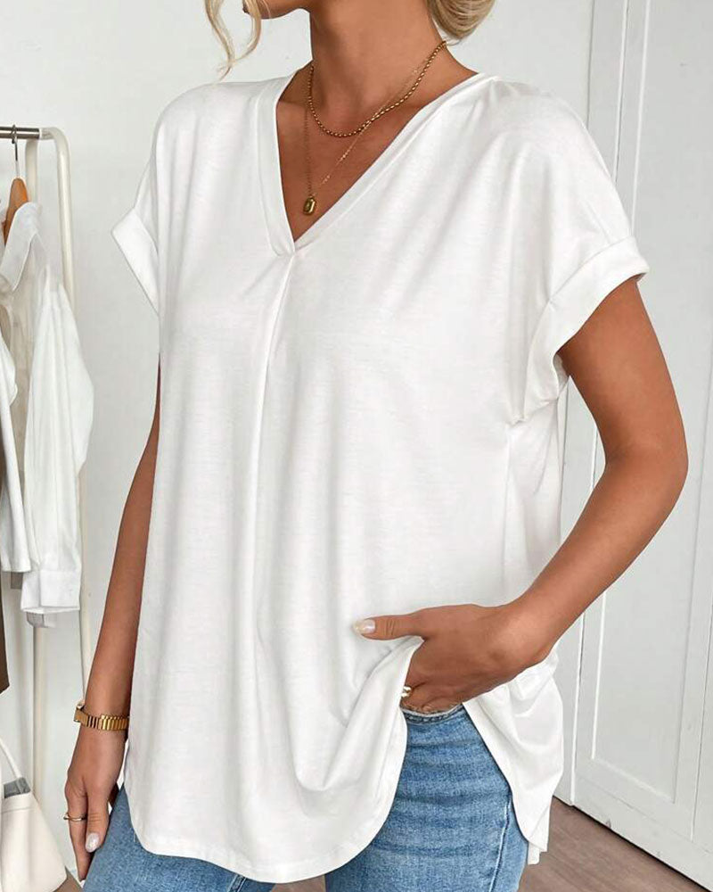 BLUSA CLÁSICA TRUDE DE MANGA CORTA