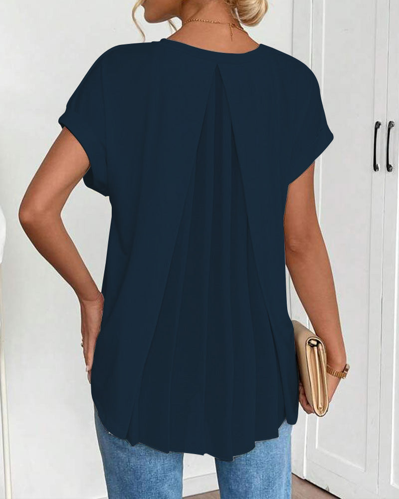 BLUSA CLÁSICA TRUDE DE MANGA CORTA