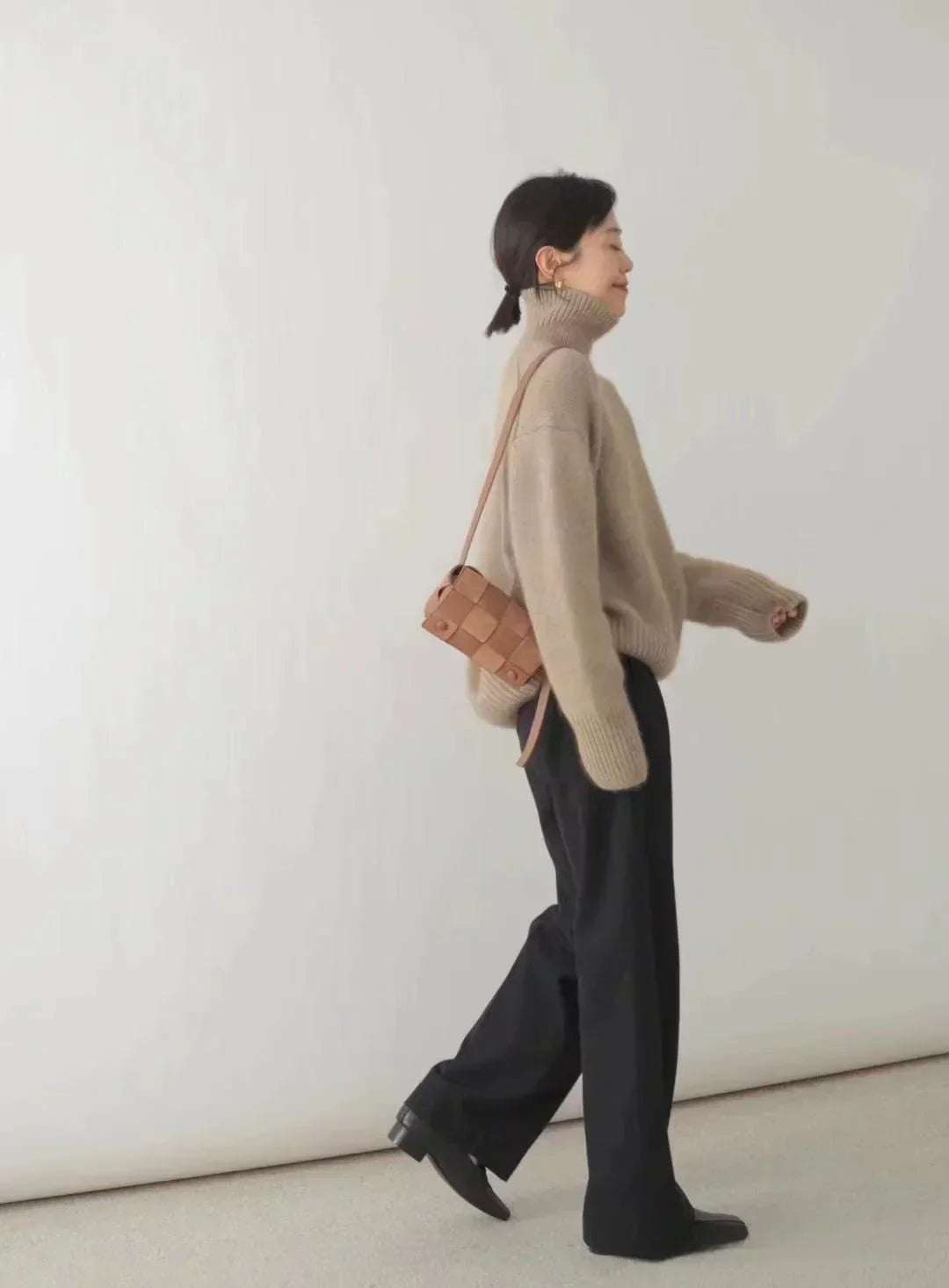 Lisette | Suéter de cuello alto en cashmere