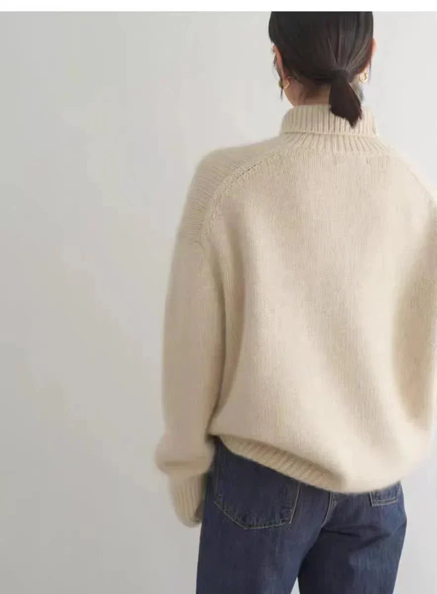 Lisette | Suéter de cuello alto en cashmere