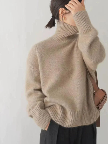 Lisette | Suéter de cuello alto en cashmere