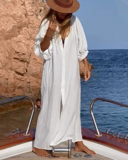 Tatum - Vestido de Algodón Cómodo y Relajado para Mujeres