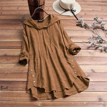 JESSICA – VESTIDO TÚNICA CON CAPUCHA BOHO